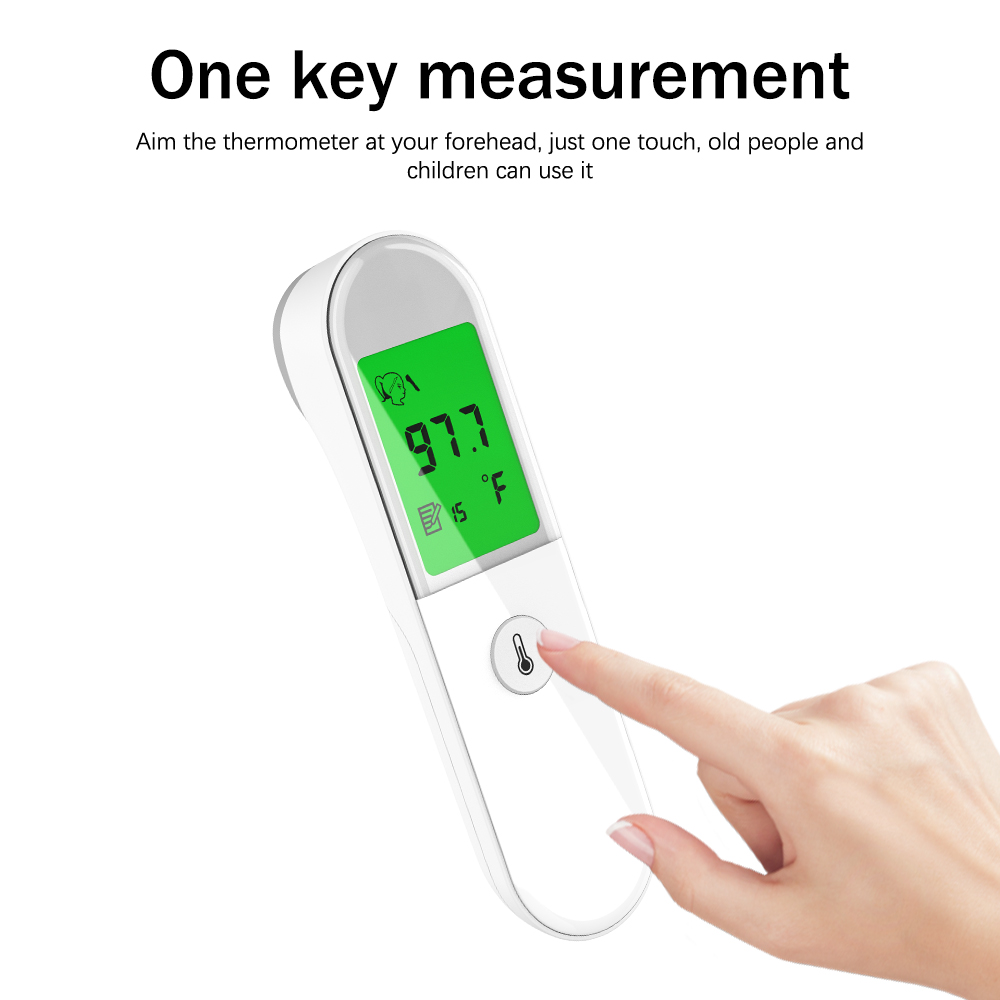 Yongrow Non Contact Forehead Thermometer Digital LCD Termometro For Fever - Body & Object Measure Infrared Thermometer for Baby, Kids and Adult